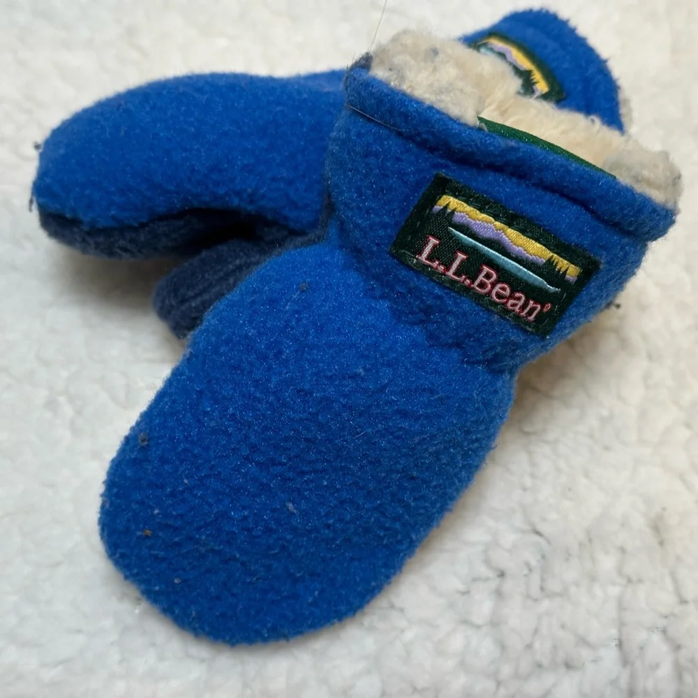 L.L.Bean Infants' & Toddlers’ Cold Buster Waterproof Mittens 6-12 Months Blue